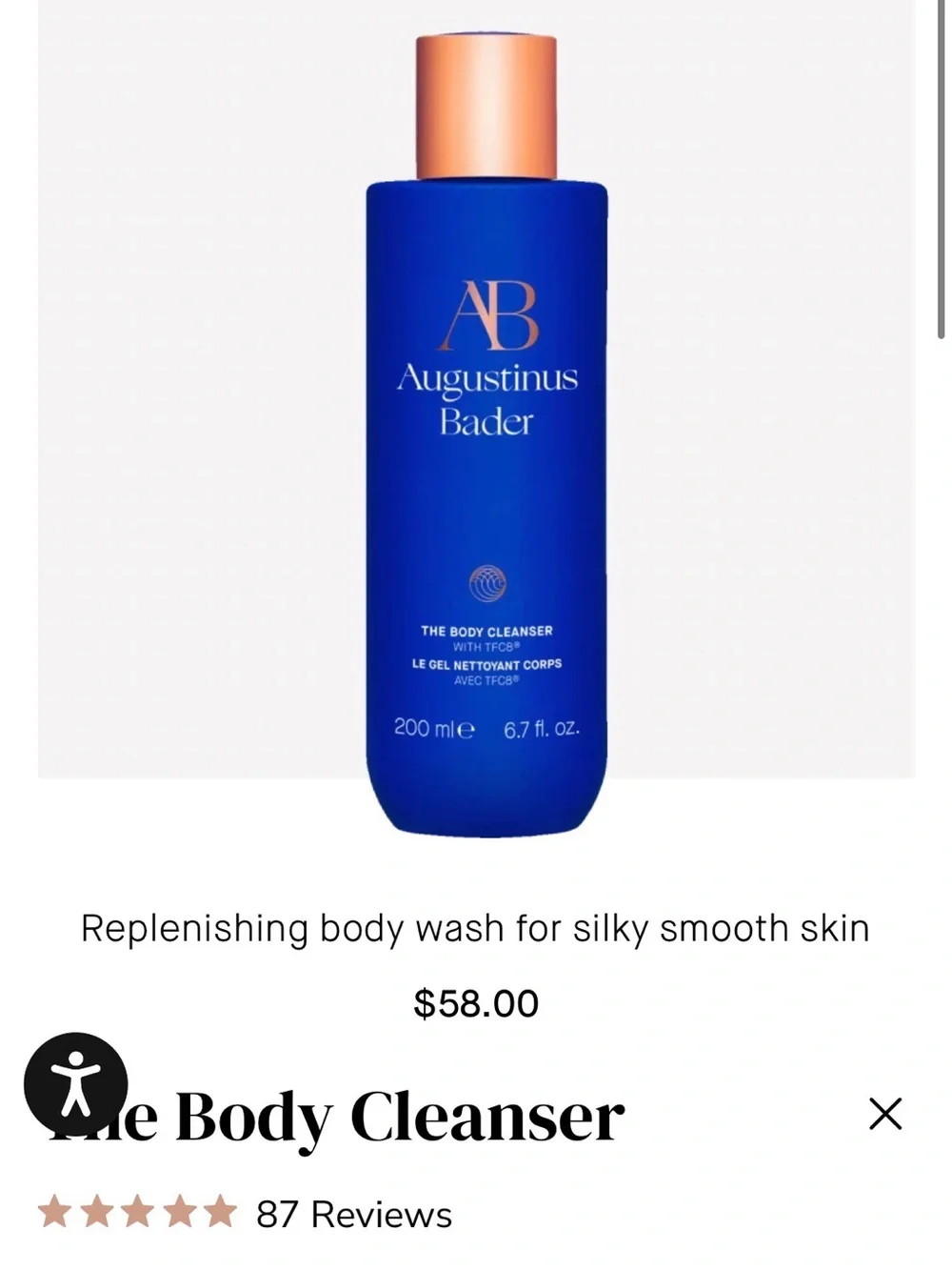Augustinus Bader The Body Cleanser — 2 full size body cleansers bundle sale!